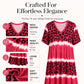 Women's Leopard Print V-Neck Midi Dress