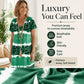 Women's Leopard Print V-Neck Midi Dress