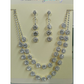 Sparkling Teardrop Pendant Necklace and Earrings Set