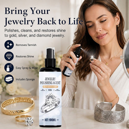 Gentle Jewelry Cleaning Spray✨Removes Tarnish & Oxidation in 1 Minute☑️Non‑Abrasive, Safe for Gold, Silver & Platinum