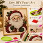 🦌Favorite for DIY lovers!💎Christmas Pearl & Rhinestone Painting Kit