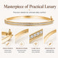 ✨Retro Rhinestone Gold-Tone Cuff Bangle