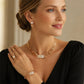 💎 Rhinestone Jewelry 4-Piece Set – Necklace, Earrings, Bracelet & Ring – Complete Your Look! ✨