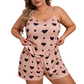 Women's Plus Size Cami Top and Shorts Pajama Set