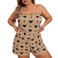 Women's Plus Size Cami Top and Shorts Pajama Set