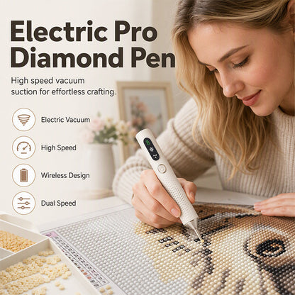 ⚡50% Off⚡Rechargeable Electric Diamond Pen✨Precise, Comfortable, Time‑Saving