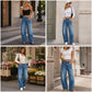 💟New Arrival👖Women's Casual Wide Leg Jeans