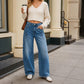 💟New Arrival👖Women's Casual Wide Leg Jeans