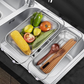 🎉50% OFF!💦Stainless Steel Telescopic Drainer Basket – Adjustable Fit, Multi-Functional Draining & Space-Saving Hanging Design ✨