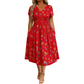 💎 Exclusive Deal 🛍️Women's V-Neck Floral Print Dress with Twist Waist