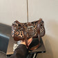 🐆Retro Leopard Print Shoulder Bag for Women 🤎Vintage Style Ladies Crossbody Handbag