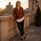 Women's Quarter Zip Pullover Sweater