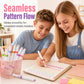 6PCS Curve Highlighter Pen Set with Pattern Roller Tips