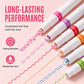 6PCS Curve Highlighter Pen Set with Pattern Roller Tips