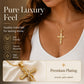 💫Women's Sparkling Twisted Knot Cross Pendant Necklace