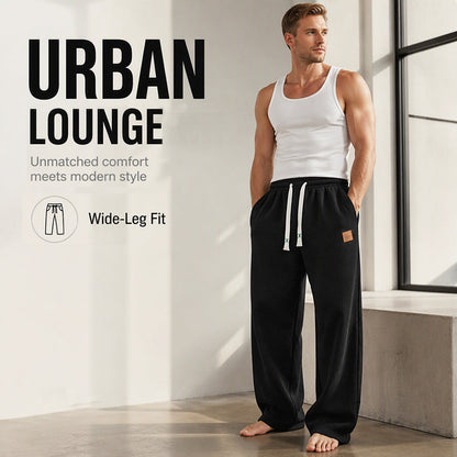 👖💨 Men's Casual Wide Leg Sweatpants-Soft Fabric,Relaxed Fit, Adjustable Waist