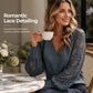 Women's Elegant V-Neck Knit Sweater