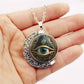 ⏳50% OFF! 👁️Vintage All Seeing Eye Pendant Zinc Alloy Necklace ✨