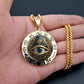 ⏳50% OFF! 👁️Vintage All Seeing Eye Pendant Zinc Alloy Necklace ✨
