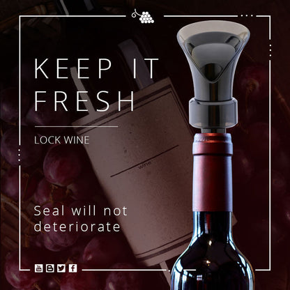 📢Buy 1 Get 1 Free🍷2-in-1 Wine Saver – Vacuum Pump & Sealer, Preserves Freshness & Aroma ✨