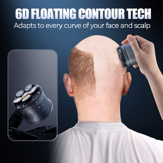 💈New Arrival🪒 6D Waterproof Head Shaver – 6-Blade Precision, IPX7 & Magnetic Head – For Bald Men & Smooth Scalp 🌊