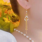 Elegant Geometric Tassel Hook Earrings