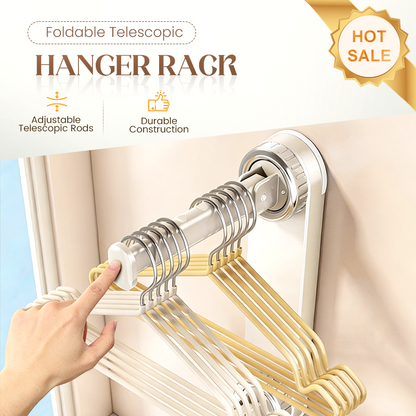 🏆Flash Sale⚡50K+ SOLD! Almost Gone-💥Foldable Telescopic Suction-Cup Hanger Rack