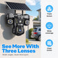 📹 50% OFF NOW! ☀️ Solar Triple-Lens Security Camera – 360° Coverage, Wireless & All-Weather – Clear Day/Night Monitoring 🏠