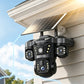 📹 50% OFF NOW! ☀️ Solar Triple-Lens Security Camera – 360° Coverage, Wireless & All-Weather – Clear Day/Night Monitoring 🏠