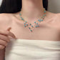 Sparkling Multi-Layered Pendant Necklace for Women