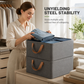 🧺 Foldable Storage Basket with Handles – Keep Your Home Neat & Organised!