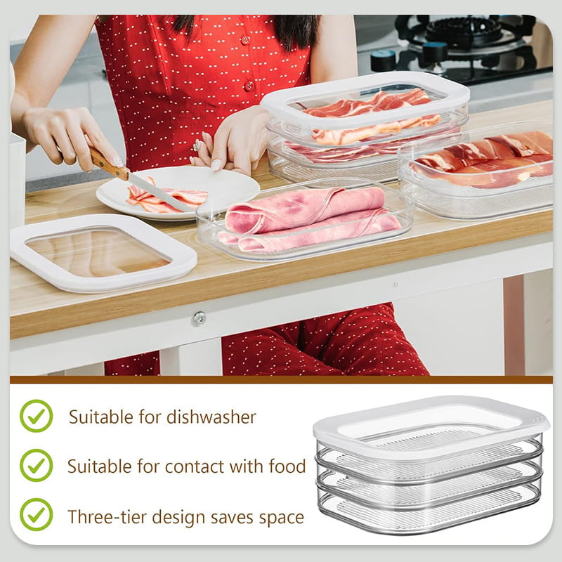 Multi purpose food storage containers for refrigerator