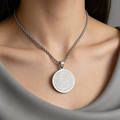 💫Buy 1 Get 1 Free💕Stainless Steel Arabic Calligraphy Pendant Necklace