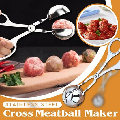 Stainless Steel Meatball Maker – 304 Food-Grade Steel, Non-Stick Smooth Surface & One-Press Design