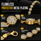 Men's Hip Hop Round Rhinestone Necklace Fully Paved Crystal Chain for Street Dance
