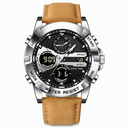 Men's Business Casual Multi-Functional Waterproof Outdoor Sports Watch