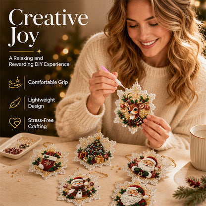 ⏳Buy 2 Get 1 Free⏰Christmas DIY Painting Hanging Ornaments Set🎄
