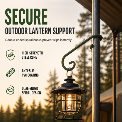 ✨ S-Shaped Camping Hook: Heavy Steel, Anti-Slip, Scuff-Free Coating