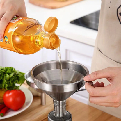 ⚡50% OFF!✨Stainless Steel Filter Funnel – Kitchen & Lab Multi-Use