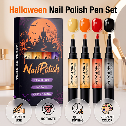 📢📢50% OFF !! ⏰Quick-Dry Halloween Nail Polish Pen Set