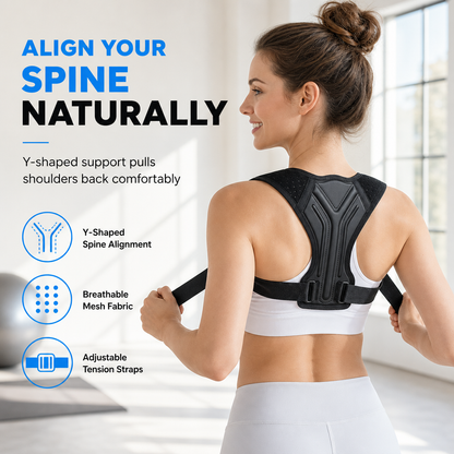 Breathable Back Posture Corrector Belt for Adults and Children✨Invisible Support Strap to Improve Sitting Posture and Prevent Hunchback