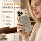 Leopard Print Phone Case with Big Window Camera Protection