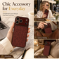 Leopard Print Phone Case with Big Window Camera Protection