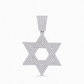 ✨Hip Hop Iced Out Rhinestone Hollow Star of David with 50cm Chain