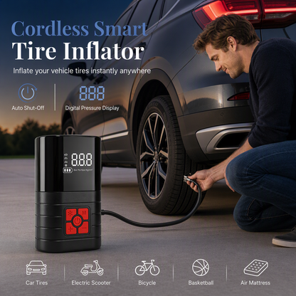 Portable Handheld Electric Tire Inflator Air Pump for Car,Bicycle and Electric Vehicle Tires