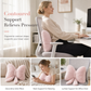 🎀🦋✨Soft Minimalist Bowknot Throw Pillow with Detachable Design Decorative Lumbar