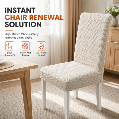 Universal Stretch Knitted Dining Chair Cover