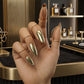 ✨50% OFF! ✨Metal Fingertip Nail Ring Set – Adjustable, Mirror Finish, Artistic Style 💅