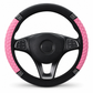 ✨Buy 1 Get 1 Free✨Rhinestone Steering Wheel Cover – Quilted PU Leather & Sparkling Details for a Glam Car Interior ❤️⭐