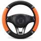 ✨Buy 1 Get 1 Free✨Rhinestone Steering Wheel Cover – Quilted PU Leather & Sparkling Details for a Glam Car Interior ❤️⭐